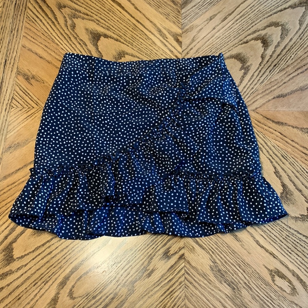 Top shop polka dot ruffle skirt size 8
